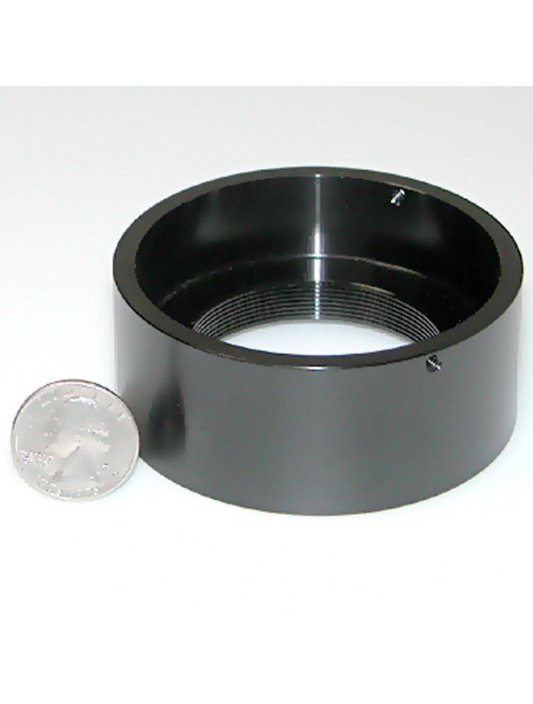 Non-vignetting "shorty" adapter to mount 0.8" travel Feather Touch focuser on 7"-9¼"