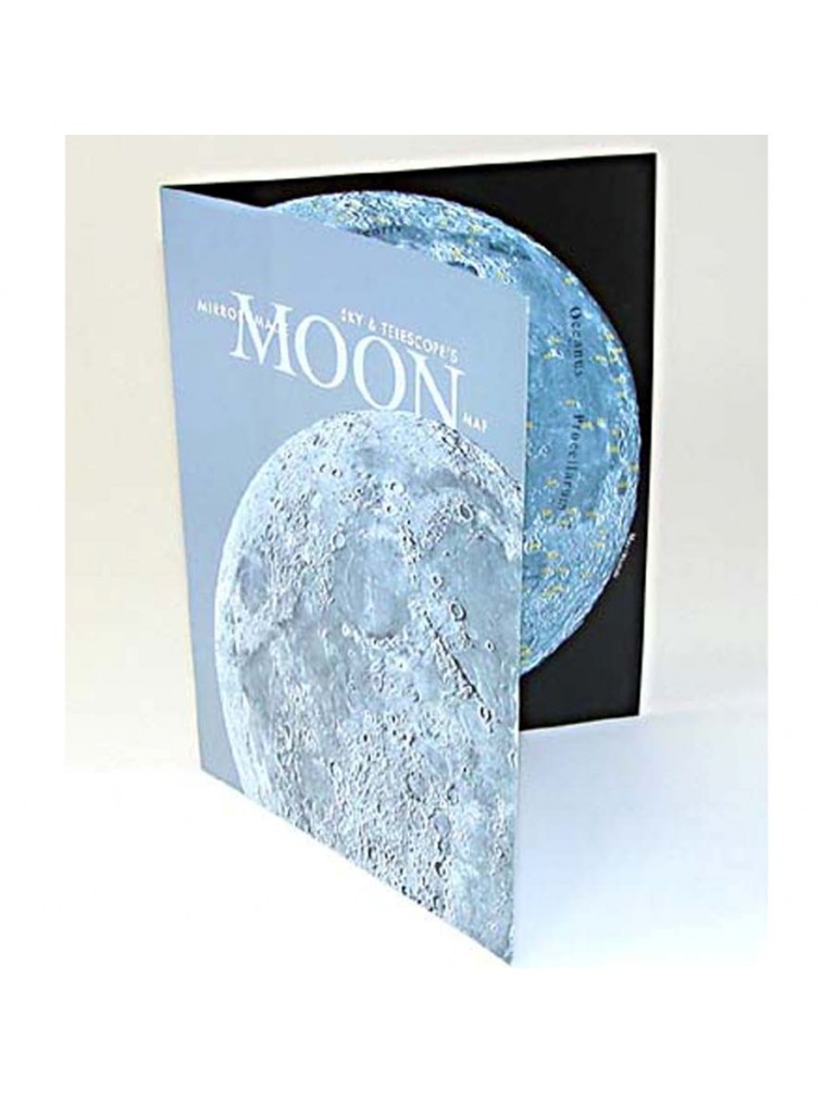 Moon Map, Mirror image for refractors and catadioptric scopes, weatherproof