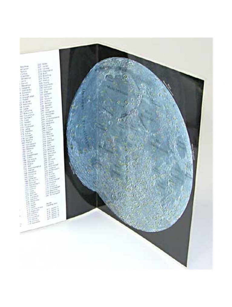 Moon Map, Mirror image for refractors and catadioptric scopes, weatherproof