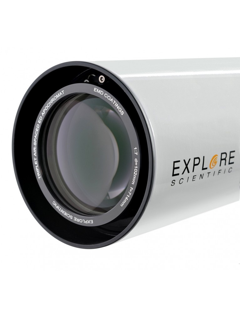 Explore Scientific 102mm f/7 Classic White FCD100 ED Triplet Refractor