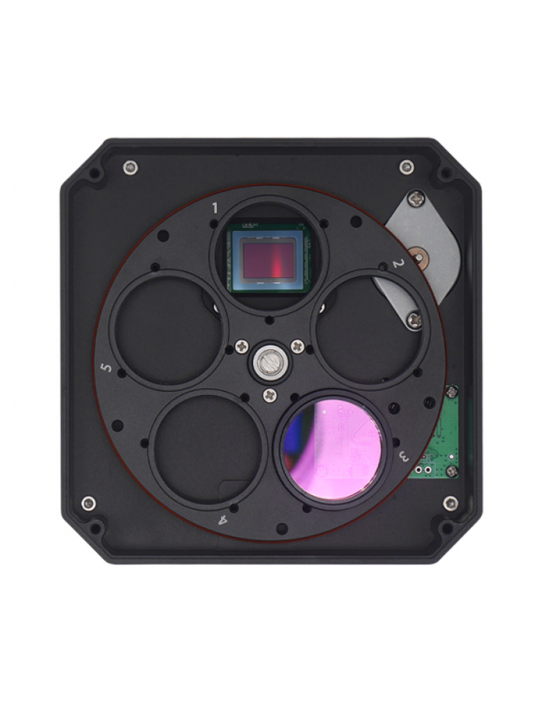 ZWO ASI1600GT CMOS Imaging CAMERA with built in filter wheel.