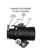 Image showing where the digital indicator kit components mount on top of the focuser.