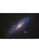 AT65EDQ image of M31 and its companion galaxies taken 9/3/2011 by Stephen Mounioloux. Three hours total exposure time using a madified Canon 500D on a Losmandy G11 Gemini 2 mount.