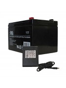 Takahashi 12V/12AH rechargeable battery with charger