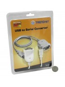 Serial-to-USB adapter cable and software